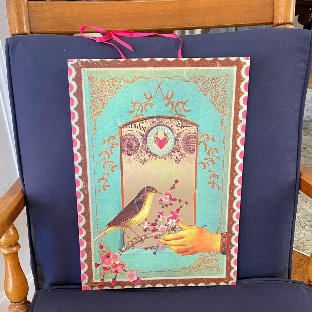 Hand and Bird print poster